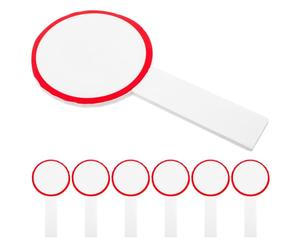 HINTRMENT 6pcs Petits Tableaux Blancs Face en Mousse Rouge et Blanc, Pratiques pour Affichage des Scores et Écriture DIY