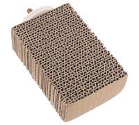 HINTRMENT Accessoire pour Cage à Perroquet en Papier Ondulé Couleur Café, Plateforme Dure pour Aire de Jeux et Perchoir Attirant L'attention des Oiseaux en Captivité