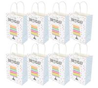 HINTRMENT Adapté 24 Paquet Présents en Papier Kraft pour Anniversaire, 24 Pièces Légers Espace de Rangement pour Fêtes D'anniversaire et Showers