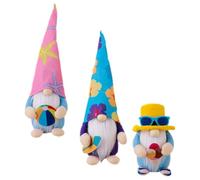 HINTRMENT Adorable poupée Rudolph en Tissu 3 pièces pour Festivals et décor Rustique Forme GNOME océanique Couleur Aléatoire