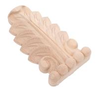 HINTRMENT Applique Artisanat en Bois Sculpté Style Européen Vintage Finition Beige pour Décoration Murale pour Hôtels et Bureaux