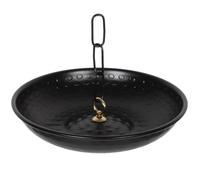 HINTRMENT Bassin à Chaîne de Pluie de Balcon Noir en Alliage D'aluminium | Bac à Eau Suspendu, Récupérateur Eau Pluie Décoratif, Finition Soignée pour Extérieur