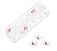 HINTRMENT Boîte de Breloques pour Ongles en Alliage Serpent, Accessoires Uniques pour Nail Art Diy, Décoration Originale et Variété de Choix pour Femmes Plusieurs styles