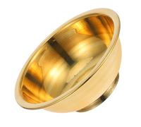 HINTRMENT Bol en Cuivre Doré pour Offrandes Bouddhistes Motifs Complexes, Bol Décoratif Polyvalent pour Autels de Prière et Ambiance Mystique Cuisine ou Fêtes