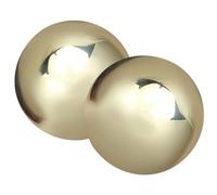 HINTRMENT Boules de Massage en Laiton Rondes Légères pour Soulager, Paire Compacte pour Relaxation des Mains et Exercices Quotidiens