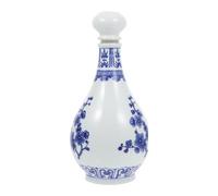 HINTRMENT Bouteille en Céramique pour Vin Chinois Bord Confortable et Surface Lisse, pour Salons de Thé et Restaurants, Récipient Multifonctionnel Décoratif Couleur Couleur Aléatoire
