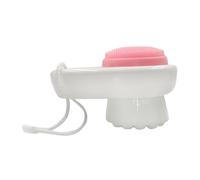 HINTRMENT Brosse Nettoyante Visage Manuelle en Silicone Blanc Double Face Boîte et Couvercle, Outil Exfoliant Doux Nettoyage en Profondeur, Massage Facial Relaxant pour Types de Peau