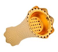 HINTRMENT Brûleur de Parfum en Alliage d'Aluminium Petit Format Couleur Or Ornement Décoratif de Maison et Bureau pour Usage Intérieur et Festivals Arabes Aléatoire