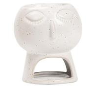 HINTRMENT Brûleur Huile Essentielle Céramique Abstrait Photophore Tealight pour Diffuseur Parfum Décoration Intérieure Salon Chambre Bureau