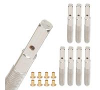 HINTRMENT Chevilles D'accordage Accessoire Essentiel en Acier Argenté pour Lyre Harpe, 8 Pièces, Fixation Lisse sans Bavure pour Accordage Précis