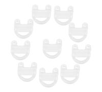 HINTRMENT Connecteurs de Cage pour Animaux 10pcs en Plastique Blanc, Accessoires Réutilisables et Sécurisés pour Cages de Chiens et Chats, Fixation Facile pour Enclos