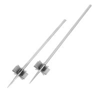 HINTRMENT Coupe-oignons en Acier Inoxydable 2 Pcs, Hachoir Rapide et Précis Cuisine et Restaurant, Ustensile Argenté pour Couper Fines Lamelles D'oignons