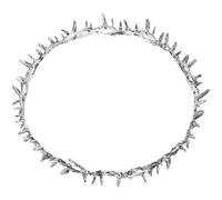 HINTRMENT Couronne Épines pour Femmes en Métal Argenté Ancien, Serrage-tête Diadème Léger, Accessoire Coiffure Mariage et Fête, Bandeau Couronne pour Anniversaire et Bal, Design Solide