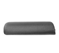 HINTRMENT Coussin Repose-Pieds Demi-Cylindre en Polyester Noir pour Bureau, Confortable et Ergonomique, Prévient L'engourdissement, pour Longues Durées en Avion et Train