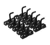 HINTRMENT Crochets d'Affichage Muraux Carrés, Lot de 10, Supports Solides pour Panneaux Perforés, Adaptés à L'Organisation d'Espaces Commerciaux et Domestiques