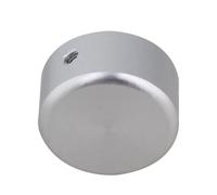 HINTRMENT de Capuchons 3 Vis et 1 Poignée Lot de 2 en Alliage D'aluminium Argenté Protège pour Pédale D'effet Guitare pour Pédalier de Guitare
