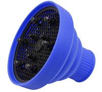 HINTRMENT Diffuseur pour Cheveux Ondulés en Silicone Pliable, Accessoire pour Sèche-cheveux Bleu, Réduit les Frisottis et Disperse L'air, pour Salon ou Usage à Domicile