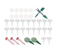 HINTRMENT Distributeur de Semences Manuel en Plastique pour Micro et Carottes, Semis sans Saleté, pour Jardin Intérieur et Petits Potagers, 1 Set Complet