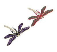 HINTRMENT Écussons Thermocollants Renforçant et Décorant Libellule en Rayon Lot de 2 pour Vos Créations pour Vêtements Paquet et Jupes