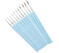 HINTRMENT Ensemble de 11 Pinceaux pour Peinture Miniature Poils Doux et Manche en Fer, Multi-usages pour Peinture à L'huile et Rock Painting, pour Artistes