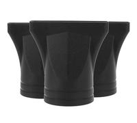 HINTRMENT Ensemble de 3 Embouts Diffuseurs Noirs en Plastique Nylon pour Sèche-cheveux, Buse de Rechange Résistante la Chaleur, Concentrateur Étroit Compatible 4,2-4,8 Cm,