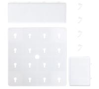 HINTRMENT Étagère Murale Flottante Double Style Nordique Support Mural Décoratif Compact pour Chambre Rangement Polyvalent pour Petites Décorations et Accessoires