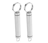 HINTRMENT Évideur de Pêches Ustensiles Cuisine Pratiques et Faciles à Utiliser en Acier Inoxydable 2pcs pour Retirer le Trognon des Fruits