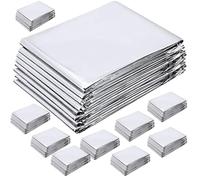 HINTRMENT Film Réfléchissant Argenté 12 Feuilles pour Serrage, Isolation Thermique et Effet Réfléchissant, pour Jardinage et Culture de Plantes en Hiver