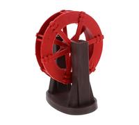 HINTRMENT Fontaine à Roue à Eau Décorative en Plastique Effet d'eau Coulant pour Intérieur et Extérieur, Support de Roue de Rotation pour Aménagement Paysager DIY