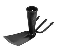 HINTRMENT Houe de Jardin en Acier au Carbone, Outil Manuel de Désherbage | 7, 5 Cm, Tête Métal Râteau, Légère et Polyvalente pour Ameublir la Terre, Creuser et Fertiliser