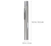 HINTRMENT Lampe Stylo Médicale LED Rechargeable Usb, Lot de 2 Torches Portables en Métal Argenté, Lumière Blanche et Jaune pour Examen Médical, Diagnostic Professionnel et Usage Infirmier