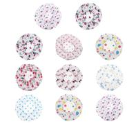 HINTRMENT Lot de 11 Bonnets de Imperméables Motifs Aléatoires, Taille Unique, Matériau Écologique et Confortable, Adaptés pour Bain, Maquillage et Soins du Visage Style Aléatoire