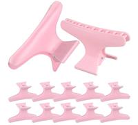 HINTRMENT Lot de 12 Barrettes Roses en Plastique pour Femme, Facile à Utiliser, Accessoires Coiffure Élégants pour Multiples Occasions