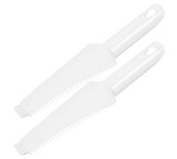 HINTRMENT Lot de 2 Brosses de Nettoyage Multifonctions en Plastique Solide pour Balai à Franges, Grattoir Double Face pour Essorage Facile, Accessoires de Rechange Compacts pour Nettoyage