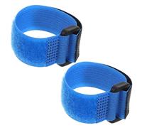 HINTRMENT Lot de 2 Colliers Anti-cris pour Coqs en Nylon Ajustables Bleu, Ceintures Antibruit Cou de Poulet, Réduisent Les Chants, Usage Quotidien, Collier Flexible et Solide,