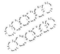 HINTRMENT Lot de 2 de Séparateurs de Placard en Plastique Ronds pour Vêtements Bébé Classification Pratique et Identification Claire pour Organisation D'armoire