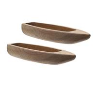 HINTRMENT Lot de 2 Modèles de Bateaux en Bois Rustiques Non Finition pour Décoration de Salle à Manger ou Salon, Artisanat Créatif Pouvant être Peint et Coloré