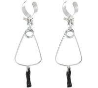 HINTRMENT Lot de 2 Supports de Lampe Réglables à Pince pour Lampes Chauffantes de Reptiles, Fixation Flexible en Plastique et Fer, Adaptés pour Terrariums et Éclairage Chauffant, Pince