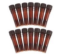 HINTRMENT Lot de 20 Tubes à Essai 1,5 Ml en Plastique Brun Opaque, Tubes de Prélèvement et Stockage D’échantillons Scientifiques, Résistants la Congélation, pour Laboratoire