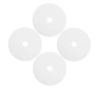 HINTRMENT Lot de 4 Couvertures Anti-odeurs pour Brosse de Toilette en PP, Recharge pour Système de Nettoyage WC, Fonction Blocage des Odeurs, Accessoires Blancs Pratiques
