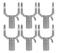 HINTRMENT Lot de 6 Piquets de Jardin en Alliage D'aluminium, Supports Métalliques pour Branche d'arbre Fruitier, Étai d'arbre Robuste, pour Soutien de Jeune Arbre et Redressement de