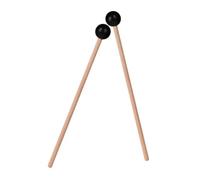 HINTRMENT Maillets de Tambour en Bois et Caoutchouc, 2 Pièces Mini Taille, Baguettes de Percussion Compactes pour Xylophone, Marimba et Tambours à Main, Accessoire Portable Style Aléatoire