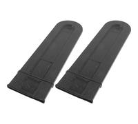 HINTRMENT Manchon de Guide-chaîne de Tronçonneuse en Plastique Noir, Protection Simple et Pratique, Lot de 2 Pièces pour Stockage et Voyage en Extérieur
