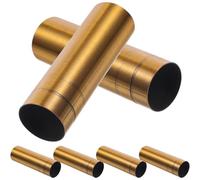 HINTRMENT Manchons de Base de Lampe Accessoires de Remplacement Simples et Rétro 6pcs en Fer Or pour Lustres Adaptés la Plupart des Candélabres, Décoration Intérieure