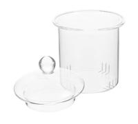 HINTRMENT Passoire pour Théière en Verre avec Couvercle Amovible, Infuseur à Thé Créatif 1000ml, pour Maison et Bureau, Set de 1 Filtre à Thé