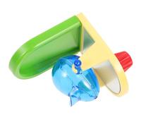 HINTRMENT Perroquets en Plastique Simple pour Exercice et Alimentation, Distributeur de Nourriture Stimulant L'intelligence des Oiseaux en Cage Couleur Aléatoire