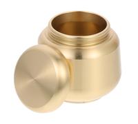 HINTRMENT Petite Urne Funéraire en Cuivre pour Cendres d'animaux Domestiques, Boîte Ronde Portable et Scellée, Maison ou Paquet, Stockage Pratique des Cendres