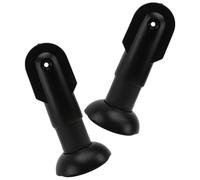 HINTRMENT Pied de Cloison 2 Pièces Support en Plastique pour Toilettes Publiques Accessoires de Fixation Cloison Salle de Bain Esthétique Texture