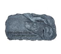 HINTRMENT Pierre Tombale en Résine Étanche Commémorative pour Animaux de Compagnie Statue Ange Chien pour Dernier Adieu et Décoration de Jardin
