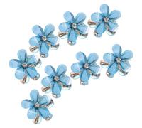 HINTRMENT Pinces à Cheveux Ne Tombent Pas Facilement Lot de 10 Mini Fleurs en Alliage et Verre Faciles à Utiliser Vie Quotidienne Graduations